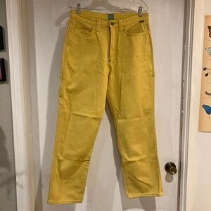 Lee x The Hundreds Work Carpenter Pants 32 x 32 Yellow